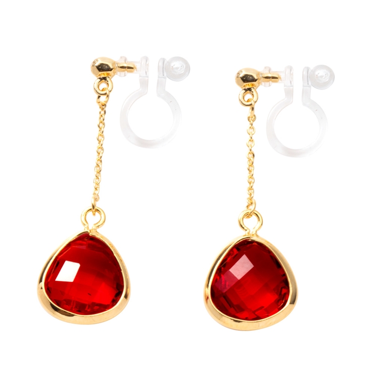 レッド | 選べる ピアス イヤリング | CREAM-DOT