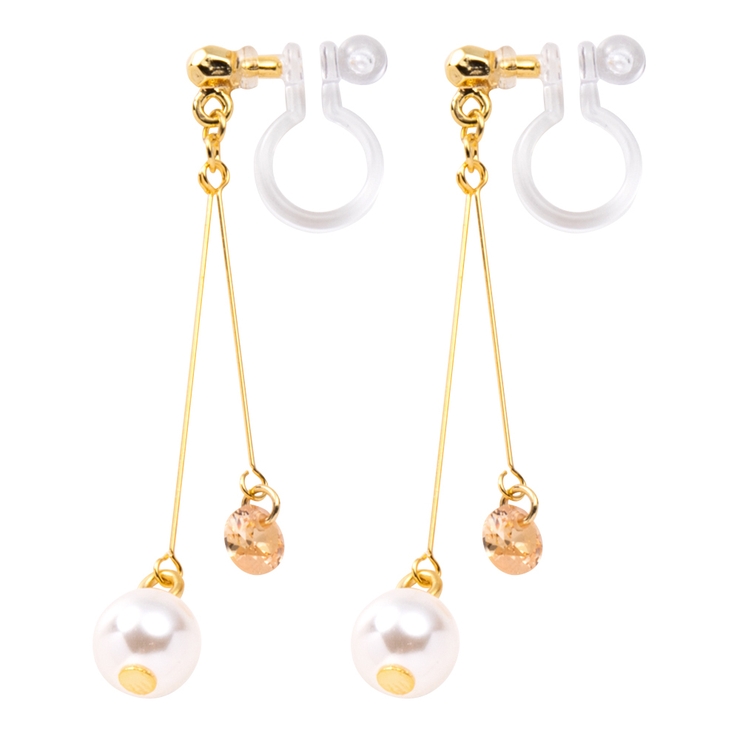 ベージュ | 選べる ピアス イヤリング | CREAM-DOT