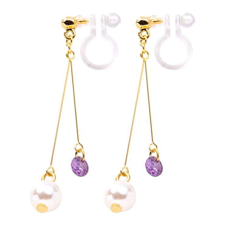 ラベンダー | 選べる ピアス イヤリング | CREAM-DOT