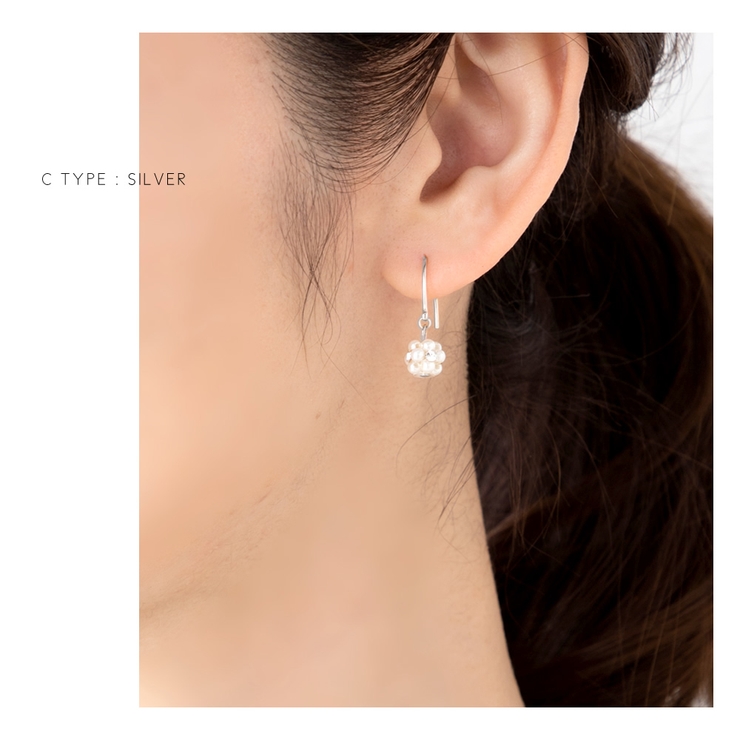 選べる3タイプ ピアス フックピアス | CREAM-DOT | 詳細画像12 