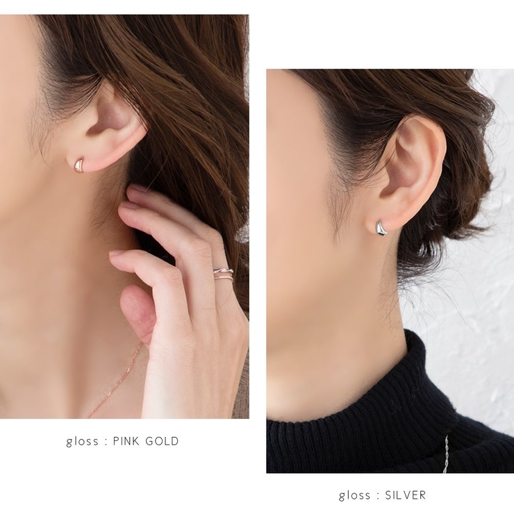 金属アレルギー対応 ピアス フープピアス | CREAM-DOT | 詳細画像10 