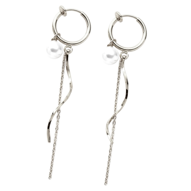 シルバー | イヤリング 金属アレルギー ニッケルフリー | CREAM-DOT