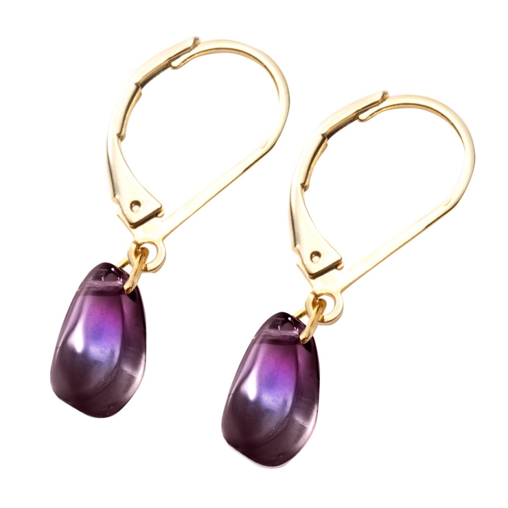 パープル | ピアス フックピアス 金属アレルギー | CREAM-DOT