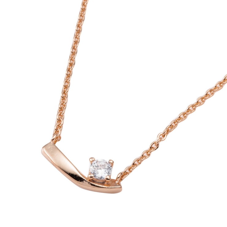 C：ピンクゴールド | 選べる3タイプ ネックレス 金属アレルギー | CREAM-DOT