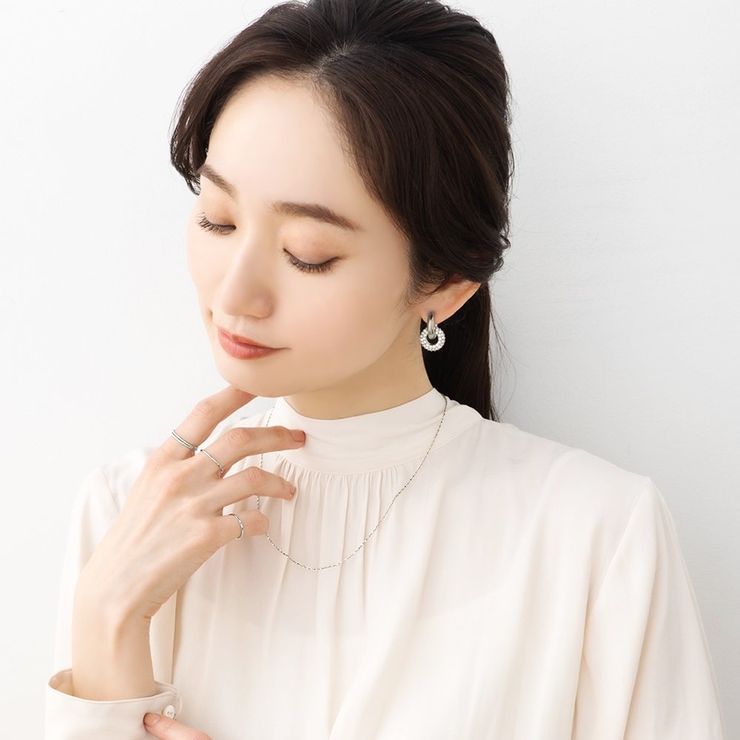 ステンレス製 ピアス フープピアス | CREAM-DOT | 詳細画像7 