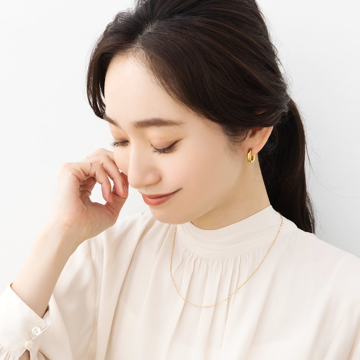 ステンレス製 ピアス フープピアス | CREAM-DOT | 詳細画像8 