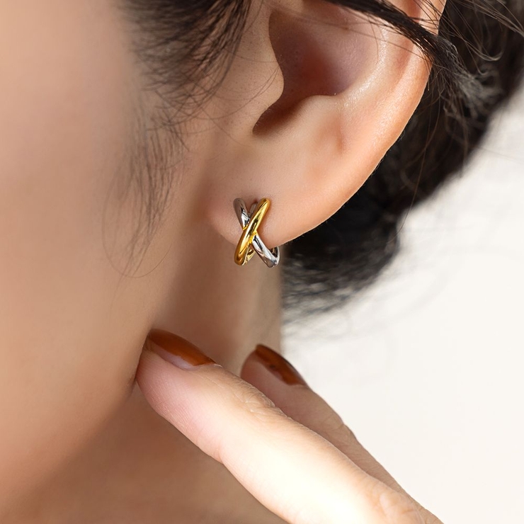 金属アレルギー対応 ピアス フープピアス[品番：CRMA0009732]｜CREAM