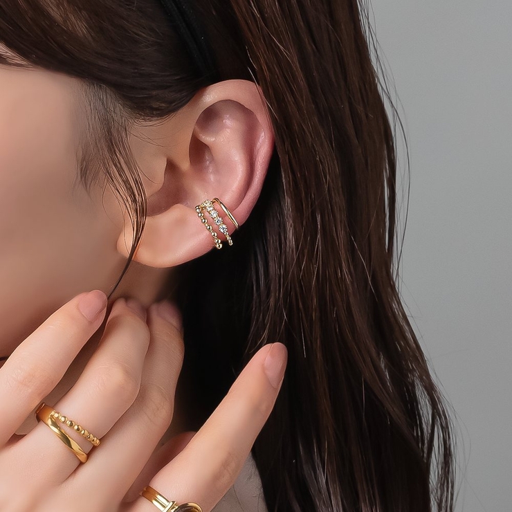 イヤーカフ 金属アレルギー ニッケルフリー | CREAM-DOT | 詳細画像1 