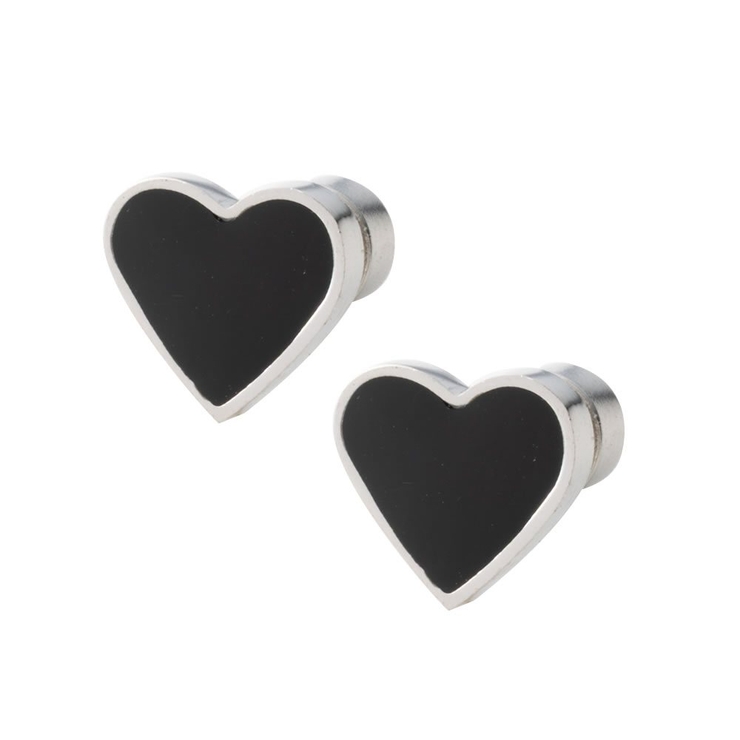 ブラック×シルバー | ピアス ステンレス 金属アレルギー | CREAM-DOT