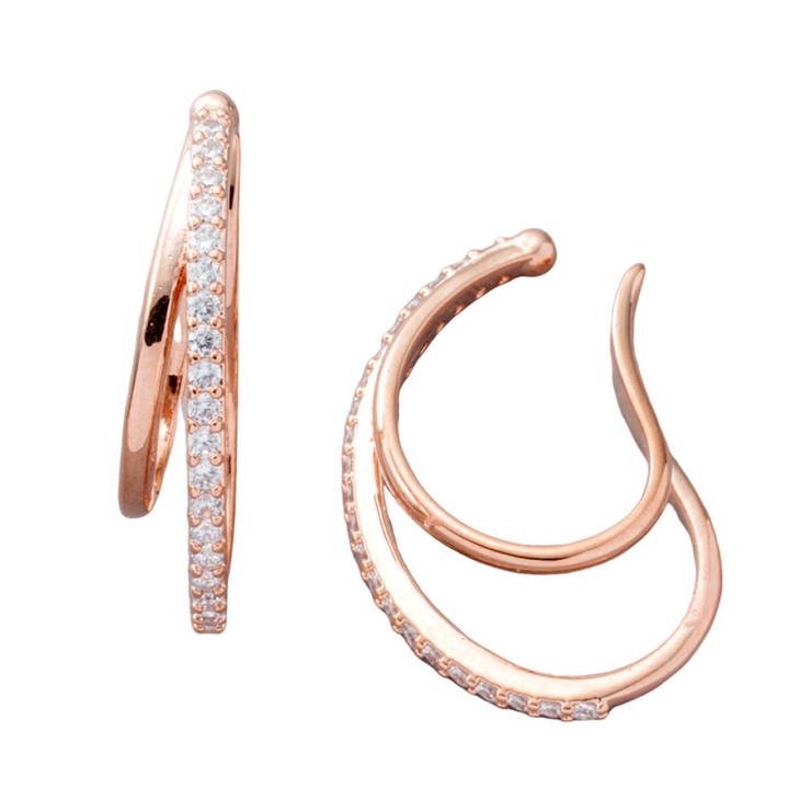 ピンクゴールド | イヤーカフ 金属アレルギー ニッケルフリー | CREAM-DOT