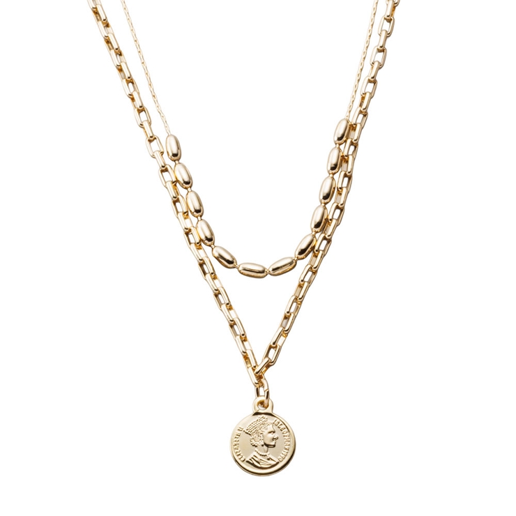 ゴールド | 金属アレルギー対応 2点セット ネックレス | CREAM-DOT