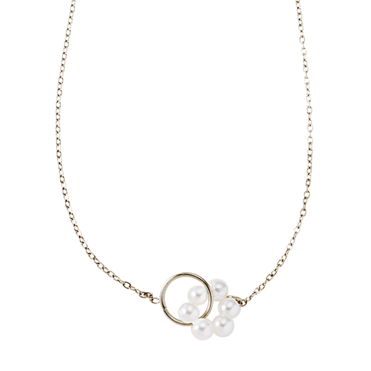 シルバー | サージカルステンレス 金属アレルギー対応 ネックレス | CREAM-DOT