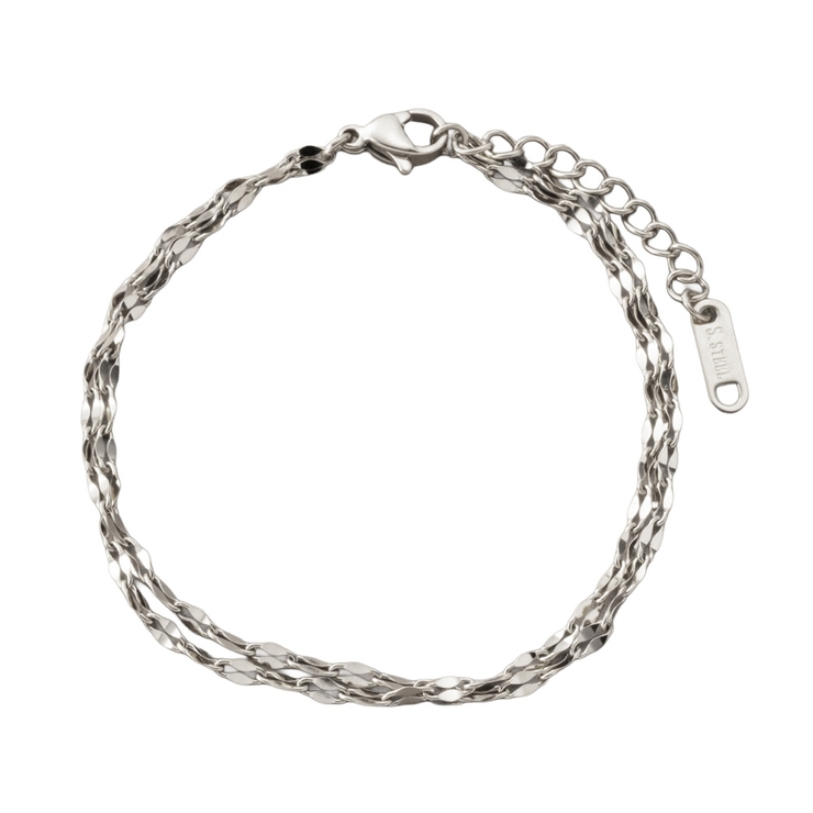 シルバー | サージカルステンレス 金属アレルギー対応 ブレスレット | CREAM-DOT