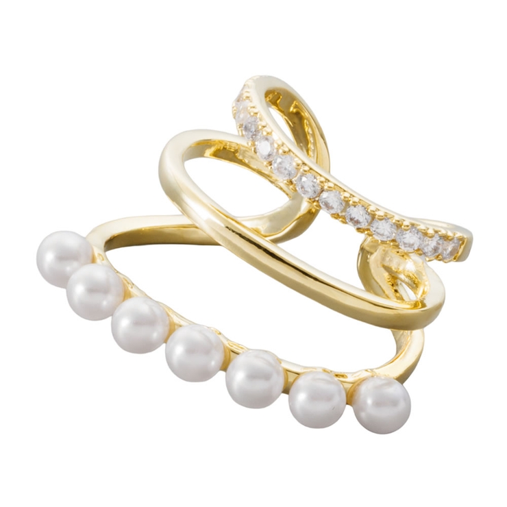 ゴールド | 金属アレルギー対応 イヤーカフ ニッケルフリー | CREAM-DOT
