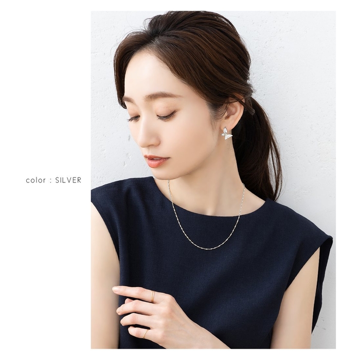 ピアス シルバーポスト 低アレルギー | CREAM-DOT | 詳細画像8 