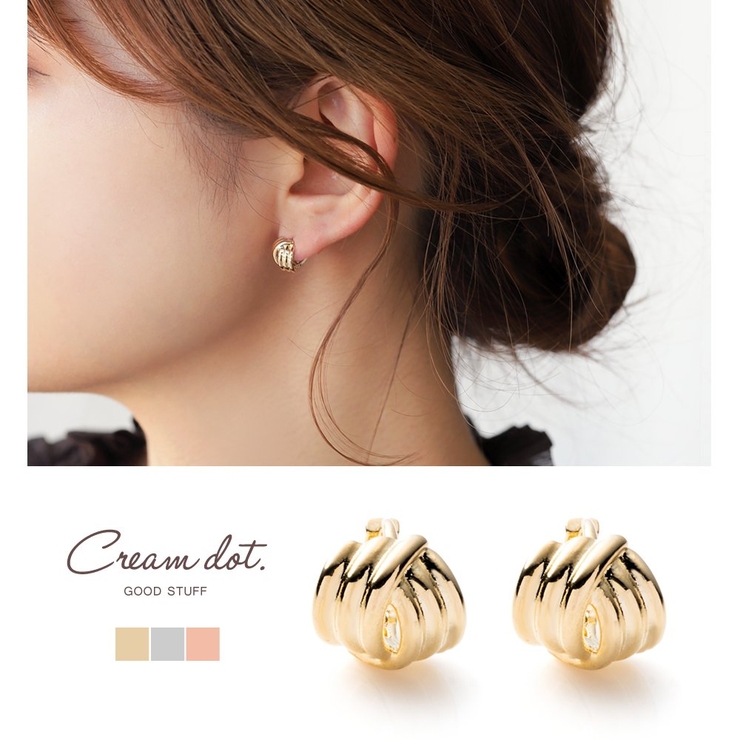 店内商品がすべてレジにて半額！！ ピアス フープピアス レディース[品番：CRMA0008555]｜CREAM-DOT アクセサリー