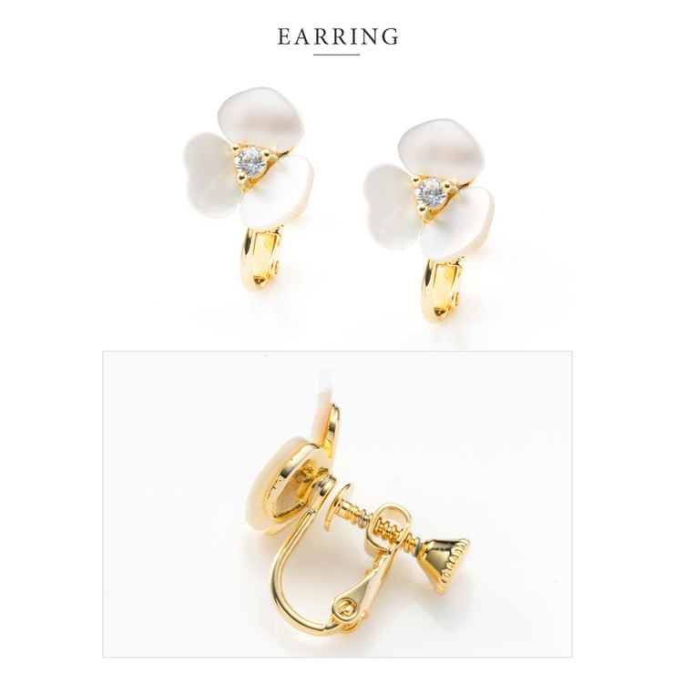 ファッションなデザイン イヤリング ピアス シェル[品番：CRMA0008514]｜CREAM-DOT ヘアアクセサリー