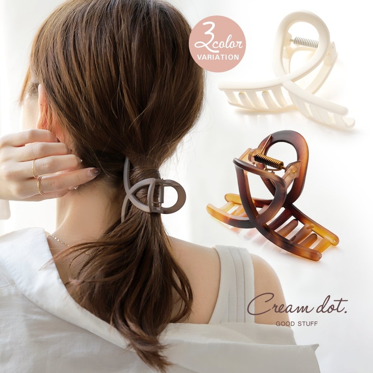 バンスクリップ ヘアクリップ レディース | CREAM-DOT | 詳細画像1 