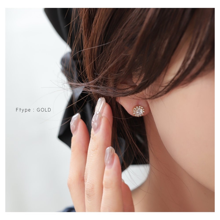 選べる9タイプ マグネットピアス 金属アレルギー | CREAM-DOT | 詳細画像14 