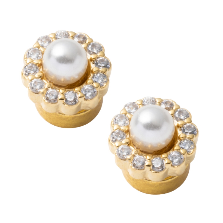 D：ゴールド | 選べる9タイプ マグネットピアス 金属アレルギー | CREAM-DOT