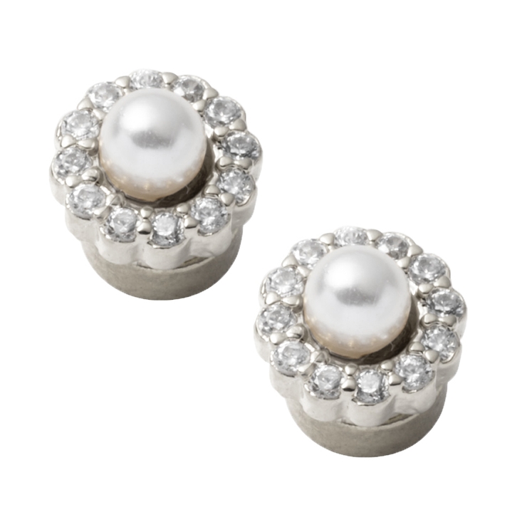 D：シルバー | 選べる9タイプ マグネットピアス 金属アレルギー | CREAM-DOT