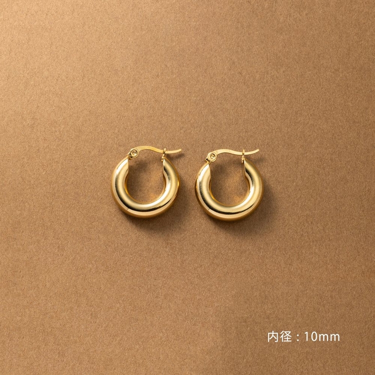 ステンレス製 選べる3サイズ ピアス | CREAM-DOT | 詳細画像5 