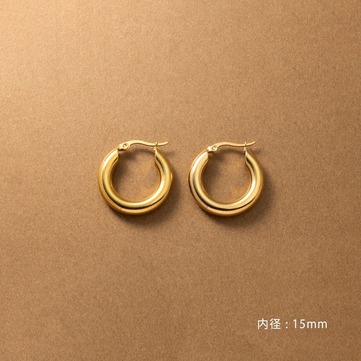 ステンレス製 選べる3サイズ ピアス | CREAM-DOT | 詳細画像6 