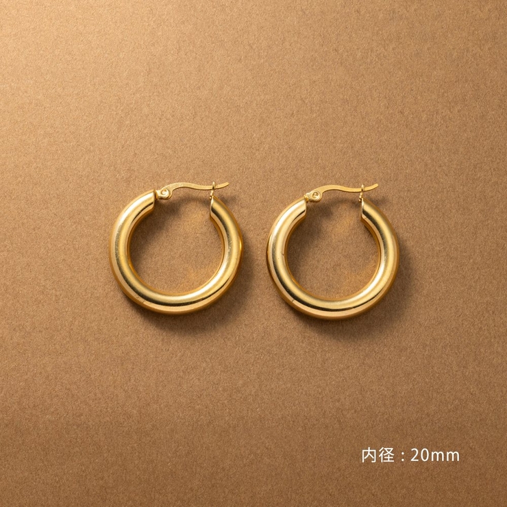 ステンレス製 選べる3サイズ ピアス | CREAM-DOT | 詳細画像7 