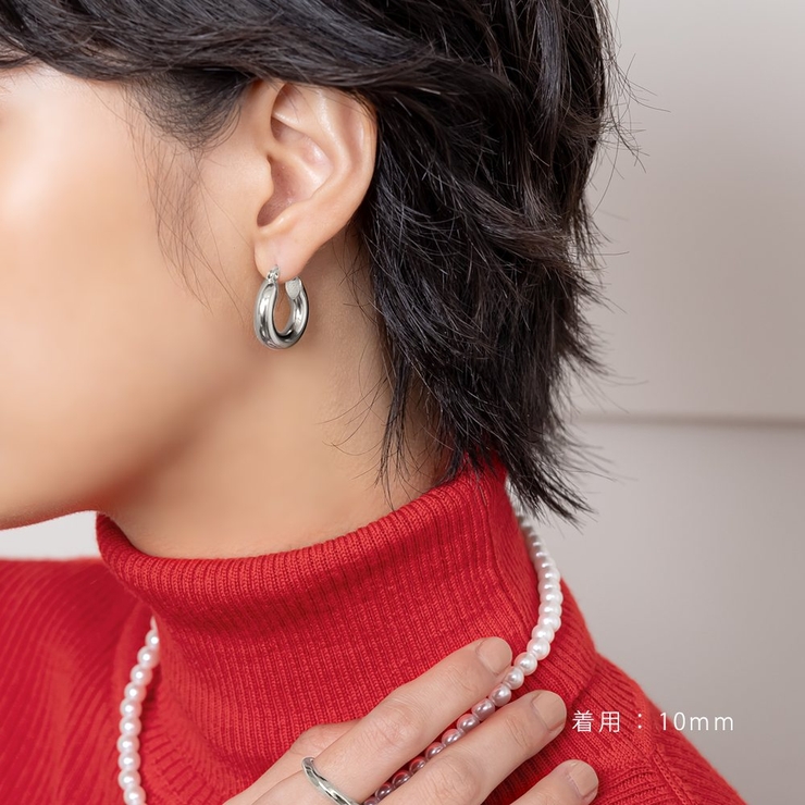 ステンレス製 選べる3サイズ ピアス | CREAM-DOT | 詳細画像9 