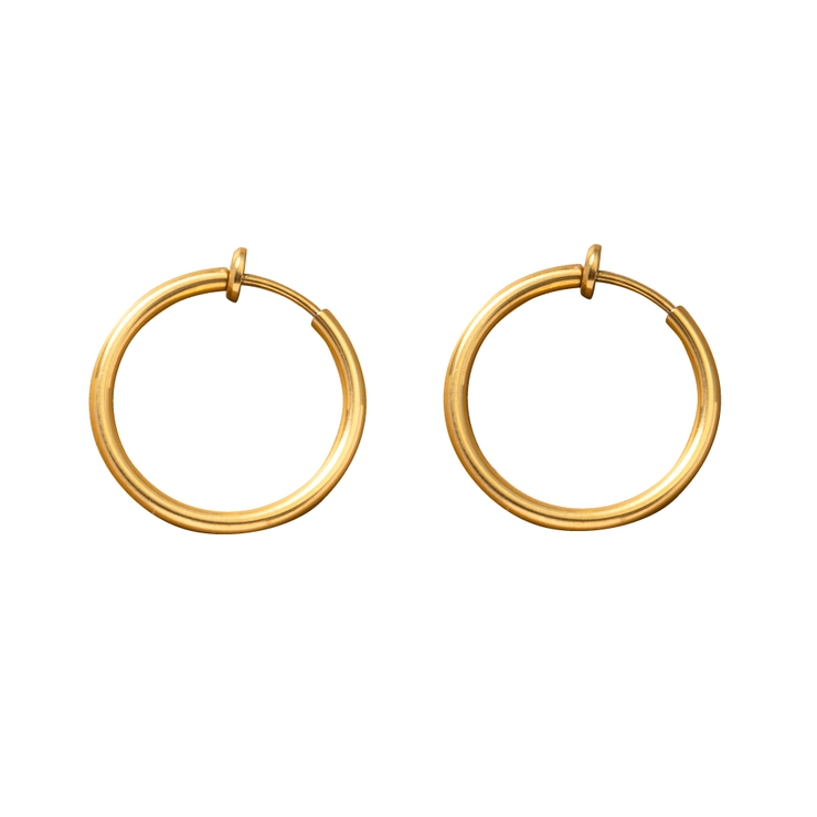 ゴールド | ステンレス製 選べる6サイズ イヤリング | CREAM-DOT