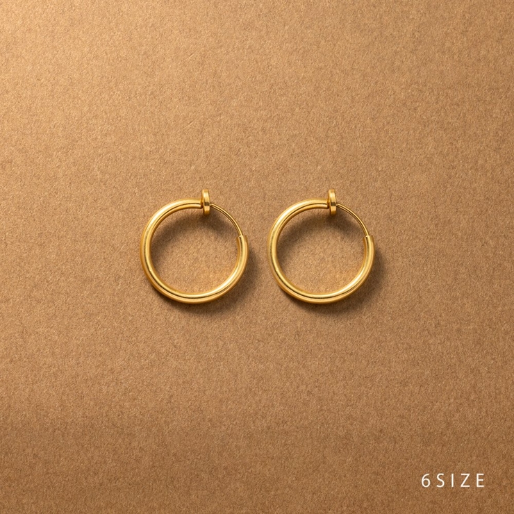 ステンレス製 選べる6サイズ イヤリング | CREAM-DOT | 詳細画像1 