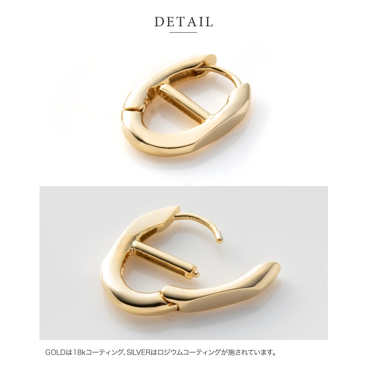 ピアス フープピアス 18kコーティング | CREAM-DOT | 詳細画像5 