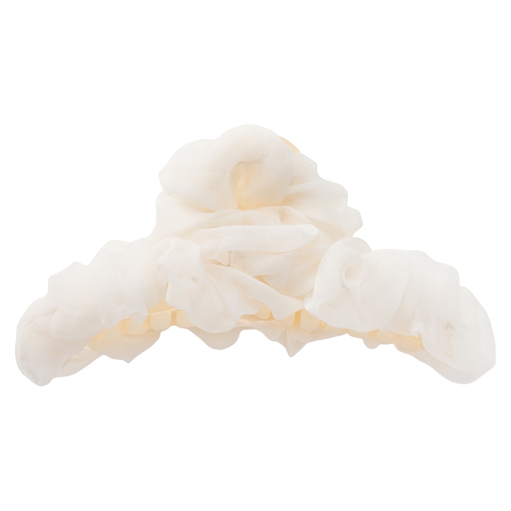 アイボリー | ヘアクリップ しっかり留まる バンスクリップ | CREAM-DOT