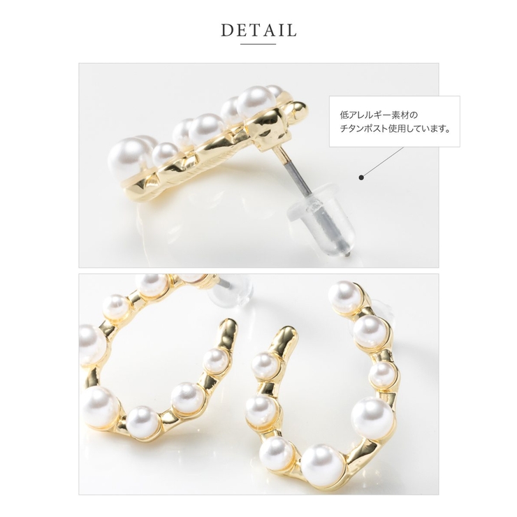 ピアス チタンポスト 低アレルギー | CREAM-DOT | 詳細画像4 