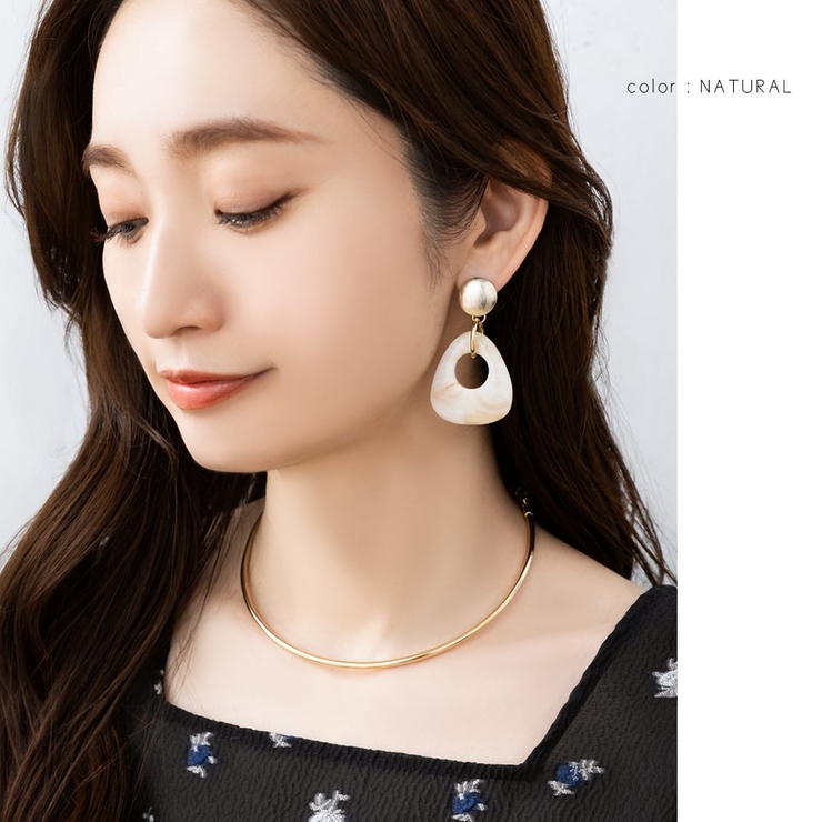 ピアス レディース マーブル | CREAM-DOT | 詳細画像5 