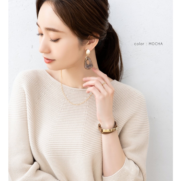 ピアス レディース マーブル | CREAM-DOT | 詳細画像8 