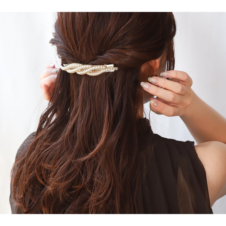 バレッタ ヘアクリップ 大きめ[品番：CRMA0009159]｜CREAM-DOT