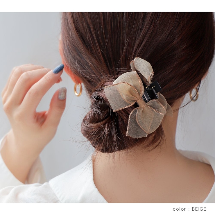 2点セット バンスクリップ ヘアクリップ | CREAM-DOT | 詳細画像6 