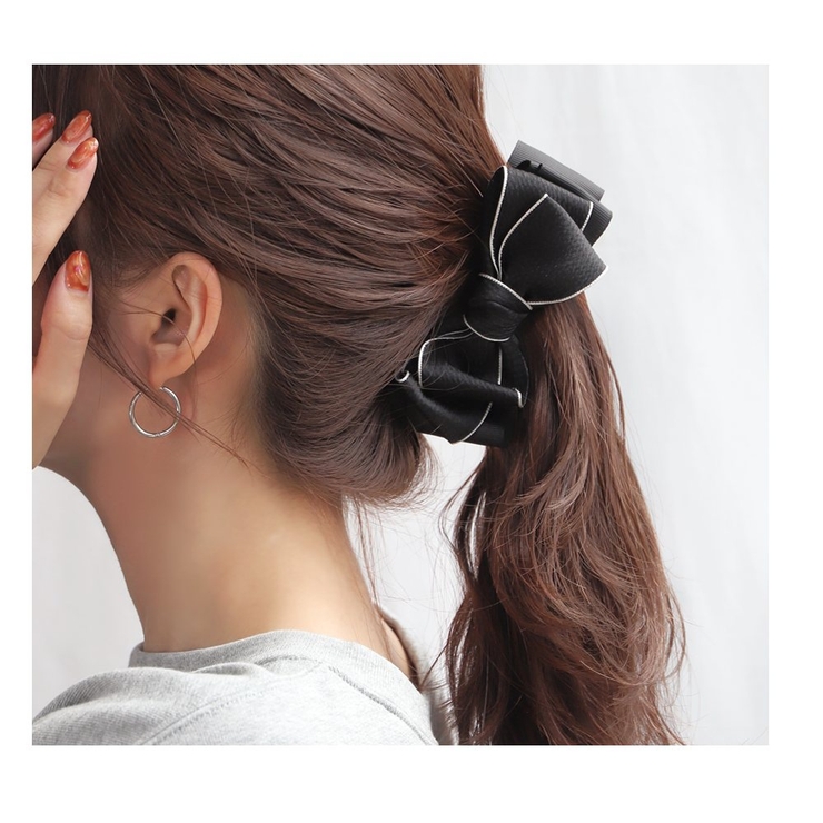 バナナクリップ しっかり留まる ヘアクリップ | CREAM-DOT | 詳細画像6 