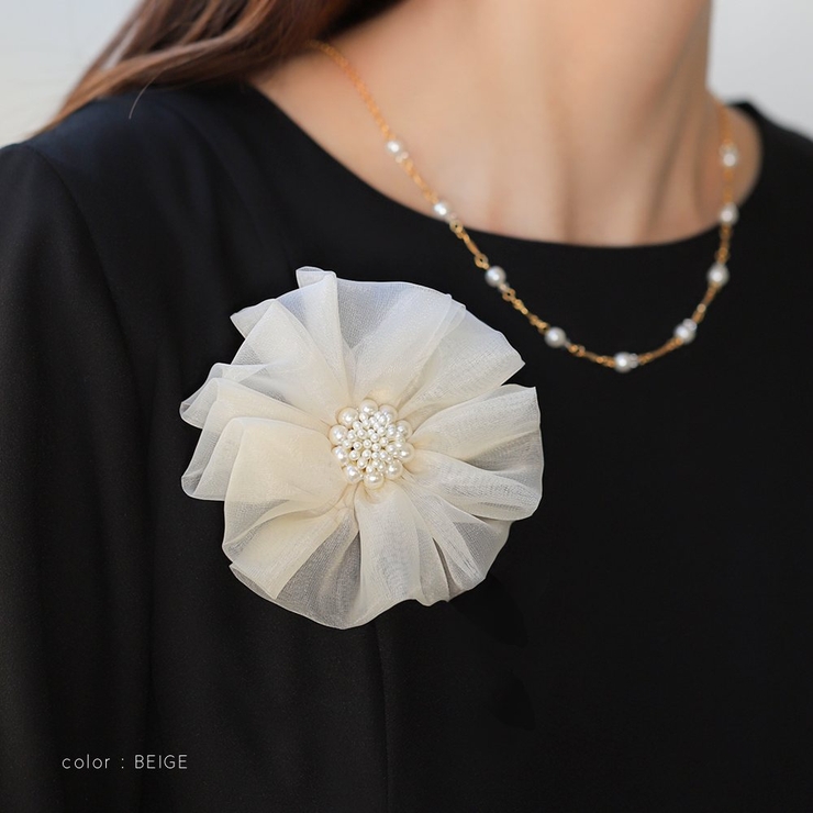 コサージュ パール フラワー | CREAM-DOT | 詳細画像6 