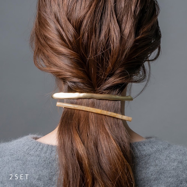 2点セット バレッタ ヘアクリップ | CREAM-DOT | 詳細画像1 