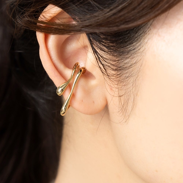 イヤーカフ ダブルライン メタル | CREAM-DOT | 詳細画像5 