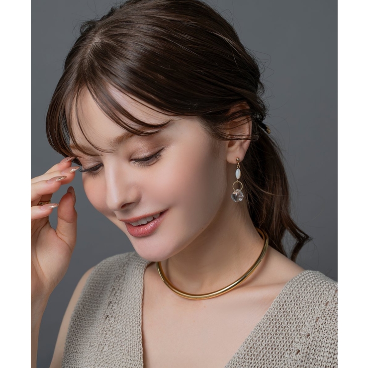 ピアス レディース クリアストーン | CREAM-DOT | 詳細画像2 