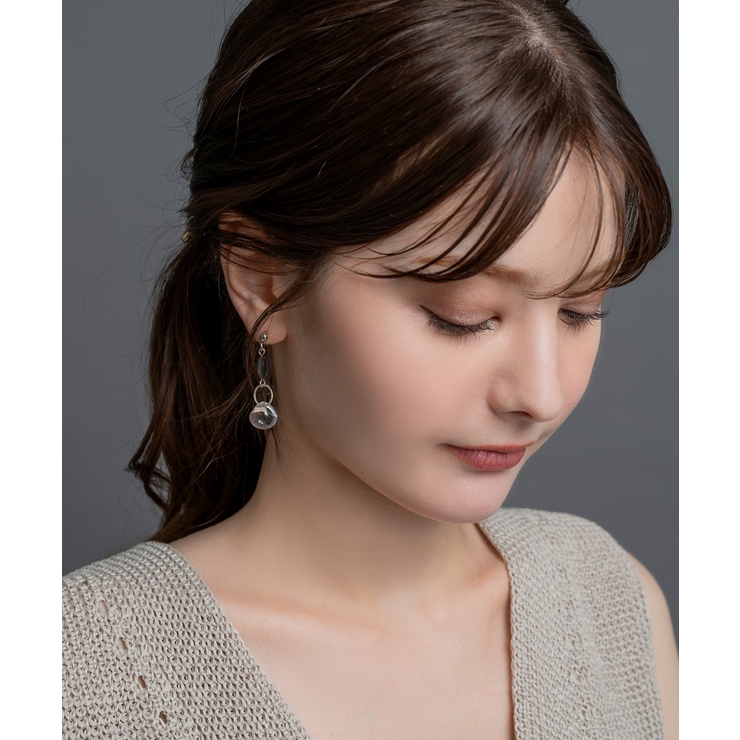 ピアス レディース クリアストーン | CREAM-DOT | 詳細画像9 