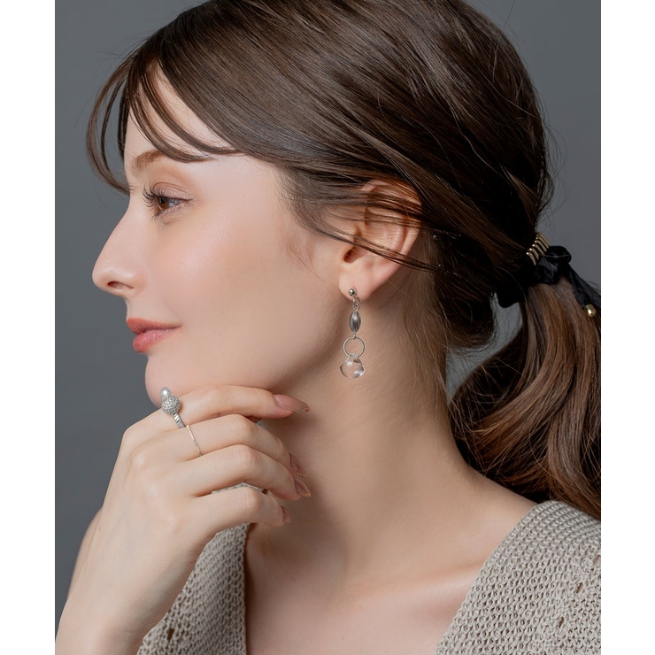 ピアス レディース クリアストーン | CREAM-DOT | 詳細画像10 