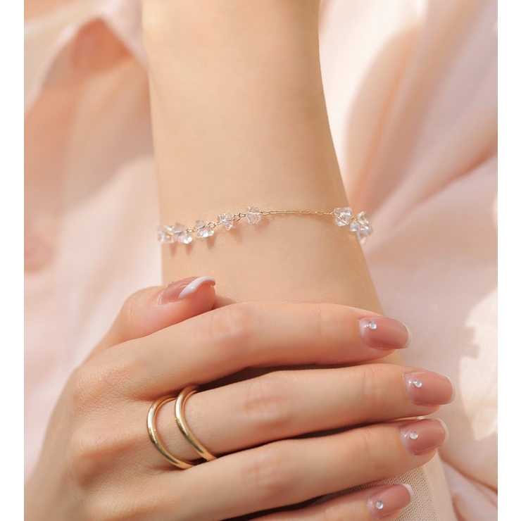 ブレスレット レディース クリアストーン | CREAM-DOT | 詳細画像5 