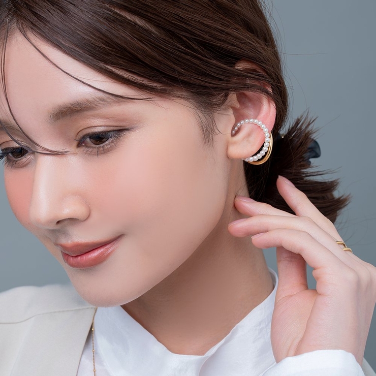 イヤーカフ パール メタル | CREAM-DOT | 詳細画像7 