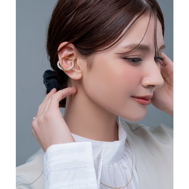 イヤーカフ パール メタル | CREAM-DOT | 詳細画像9 