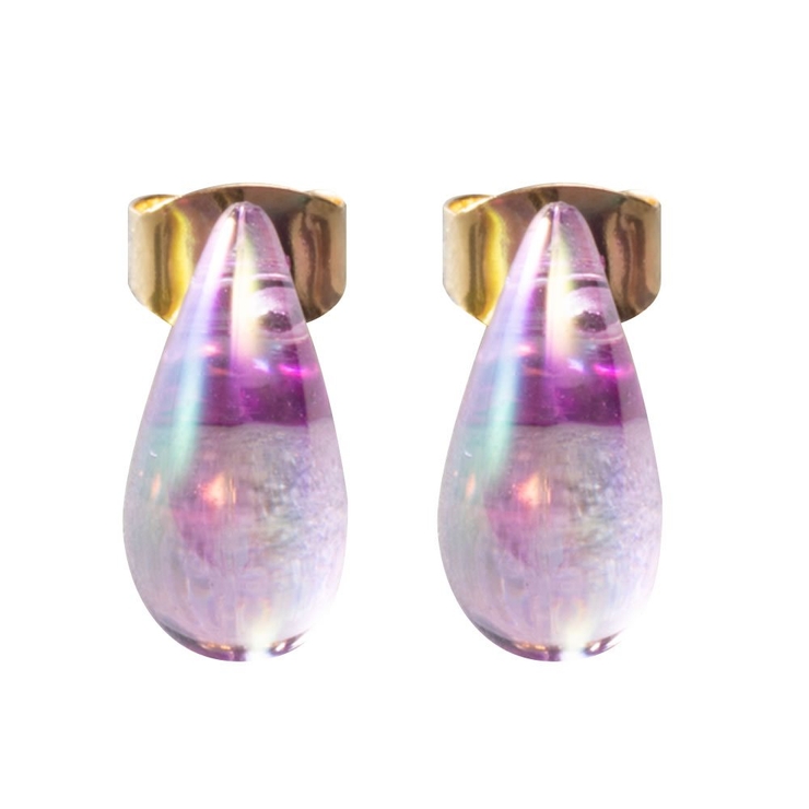 パープル | ピアス チタンポスト 低アレルギー | CREAM-DOT