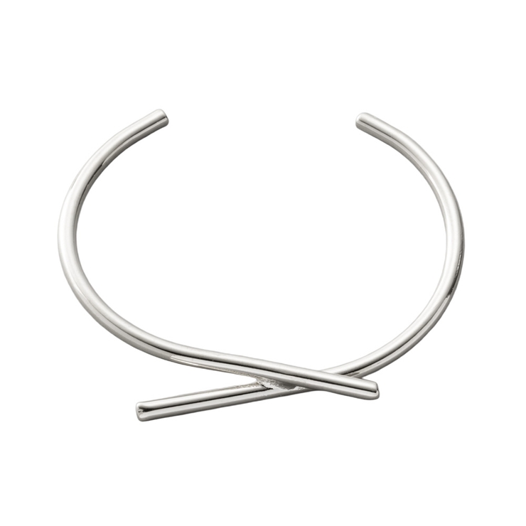 シルバー | バングル レディース C型 | CREAM-DOT